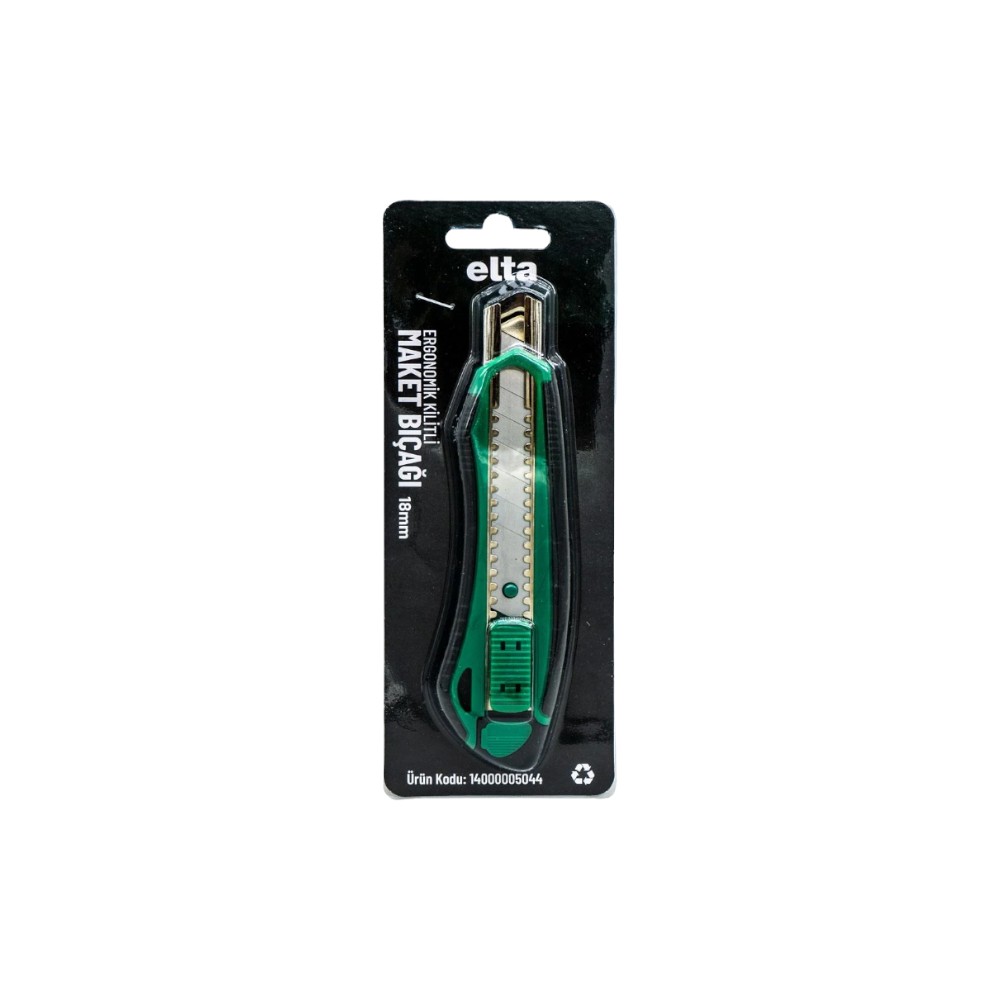 İzeltaş Elta Ergonomik Kilitli Maket Bıçağı 18Mm İzeltaş Elta Ergonomik Kilitli Maket Bıçağı 18Mm