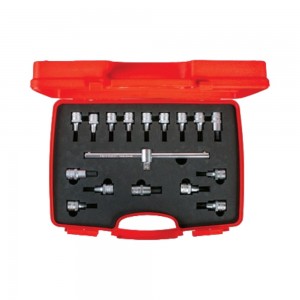 İzeltaş 1/2" Lokmalı Allen Uç Ve Star (Tork) Uç Takımı 17 Parça
