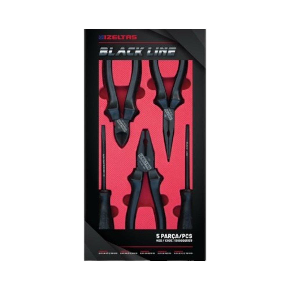 İzeltaş Black Line Set 5 Parça