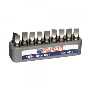 İzeltaş Flat Bit Set 0.8X5.5 (25 Mm)