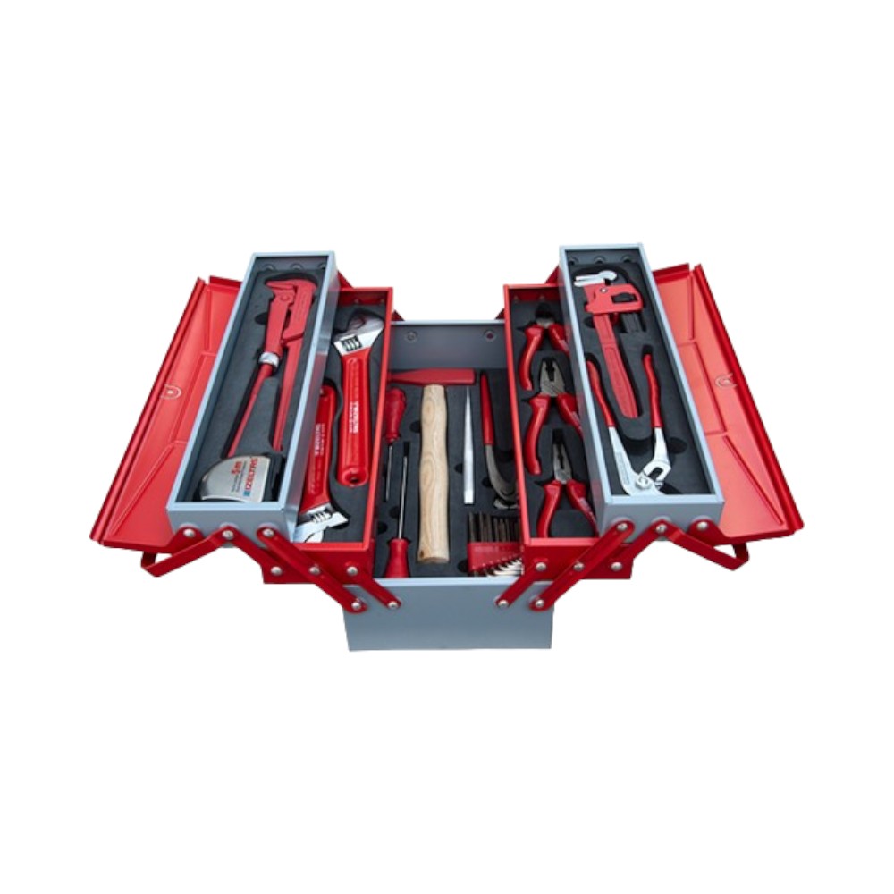 İzeltaş Plumber Tool Box 5 Compartments 28 Pieces İzeltaş Plumber Tool Box 5 Compartments 28 Pieces