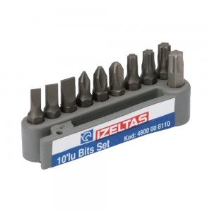 İzeltaş 10'Lu Bits Set ( 25 Mm )