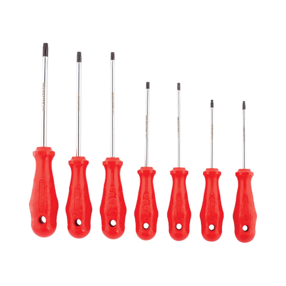 İzeltaş Delikli Torx Uçlu Tornavida Seti 7 Parça İzeltaş Perforated Torx Screwdriver Set 7 Pieces