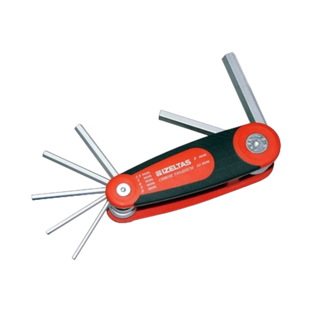 İZELTAŞ KASET ALLEN ANAHTAR TAKIMI 7 PARÇA (2,5MM-10MM)